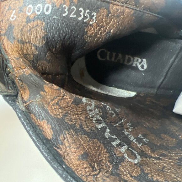 Cuadra Women Western Boots Black Leather Ankle Booties Size MEX25.5 US7.5 - Picture 12 of 13